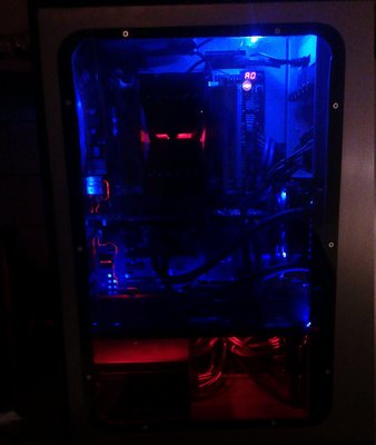 My rig with the watercooler setup 3